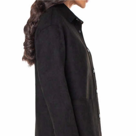 Well Worn Ladies' Soft Faux Suede Jacket, Size M Black - Picture 3 of 6